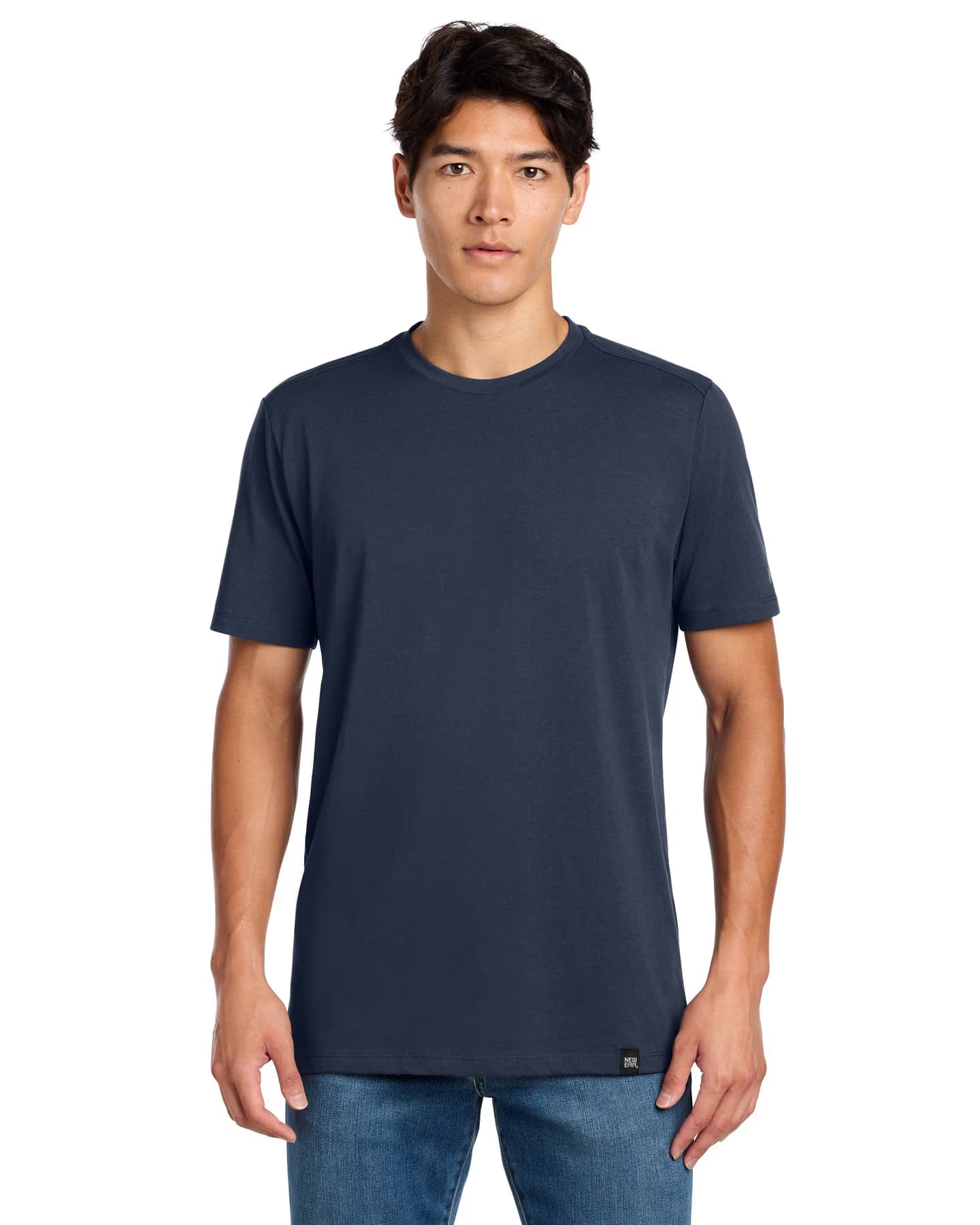 New Era Heritage Blend Crew Tee - True Navy front