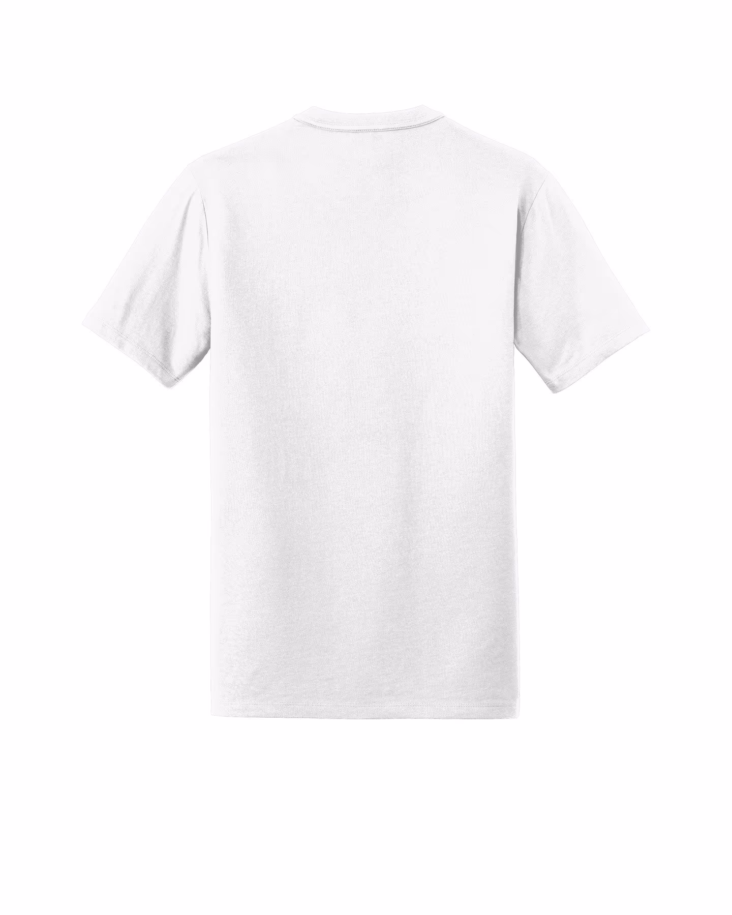 Custom New Era Heritage Blend Crew Tee - White flat back