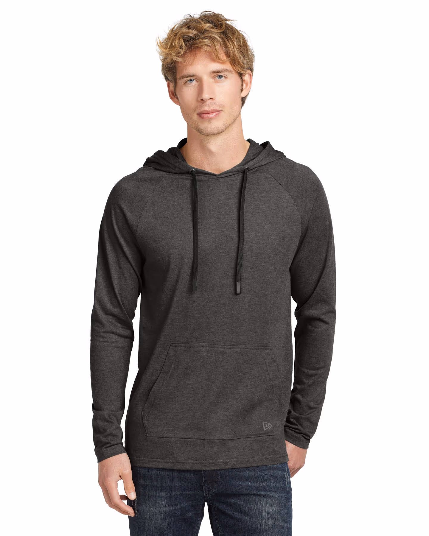 Custom New Era Tri-Blend Hoodie - Graphite front