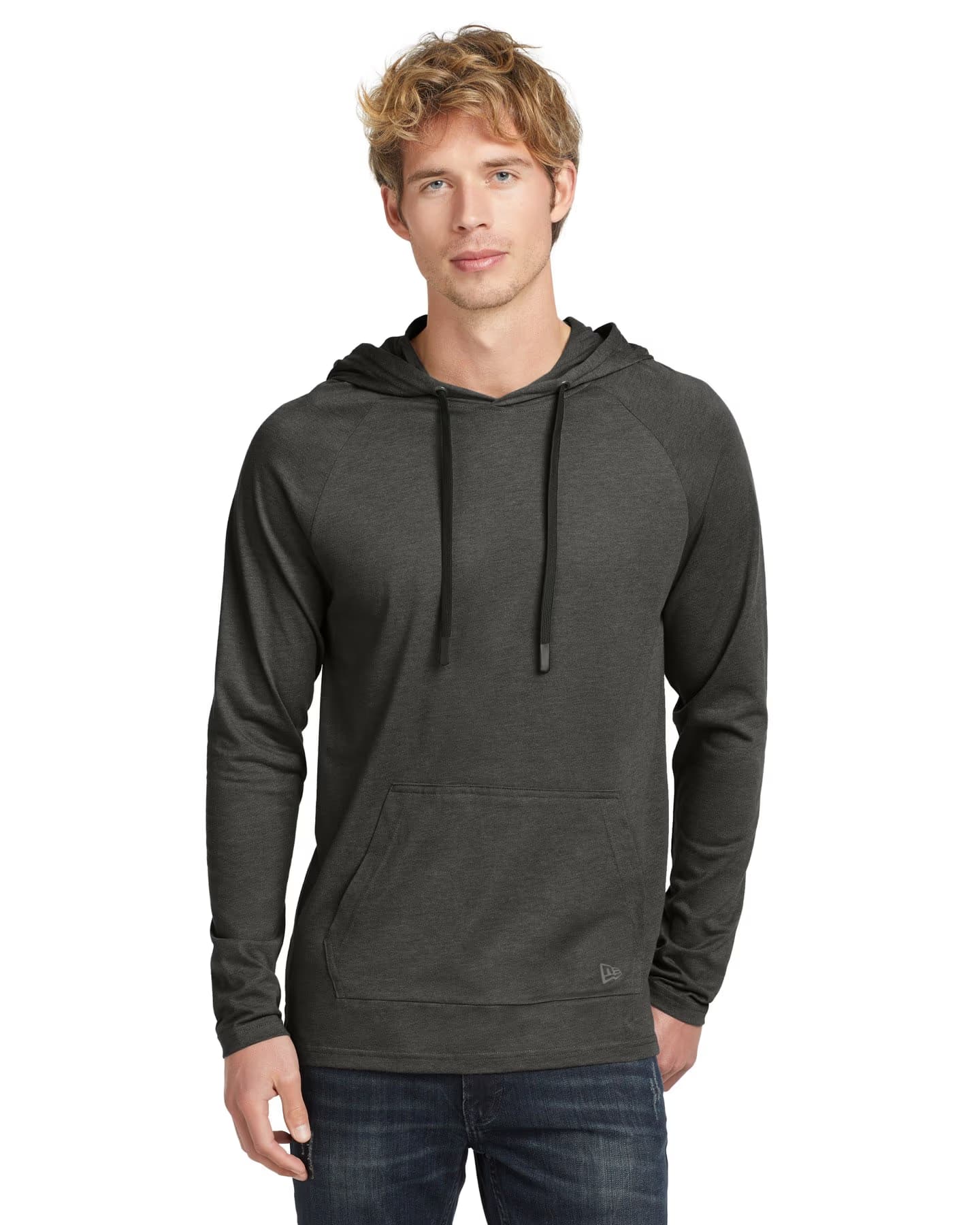 New Era Tri-Blend Hoodie - Graphite front