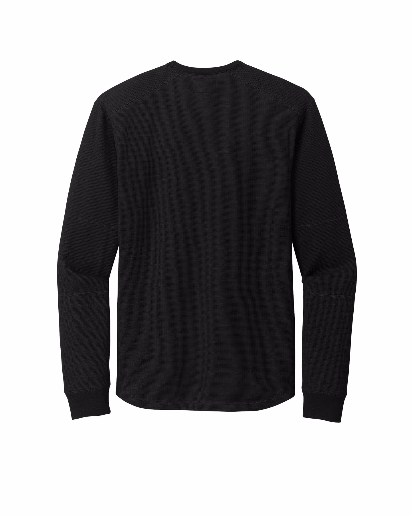 Custom New Era Thermal Long Sleeve - Black flat back