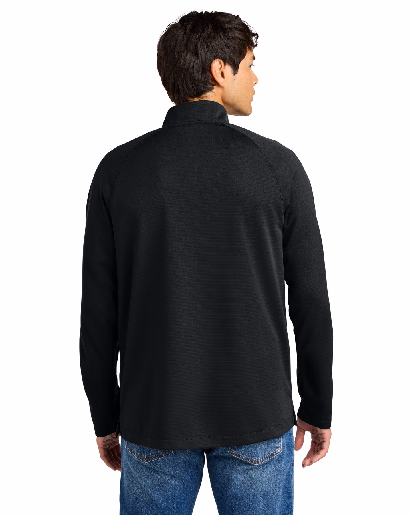 Custom New Era Stand Out 1/4-Zip - Black back