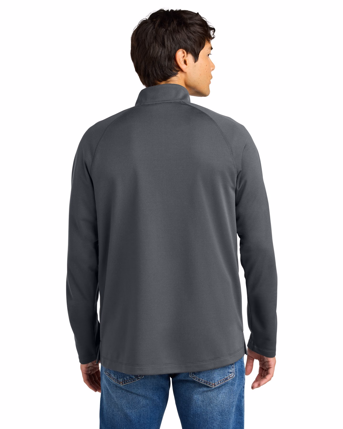 Custom New Era Stand Out 1/4-Zip - Graphite back
