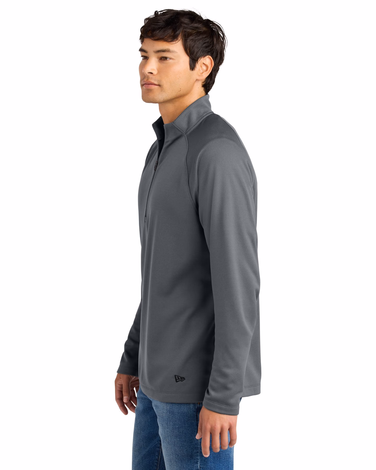 Custom New Era Stand Out 1/4-Zip - Graphite side