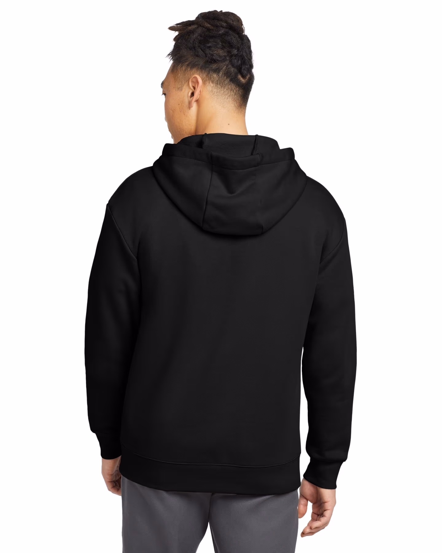 Custom New Era Heritage Fleece Pullover Hoodie - Black back