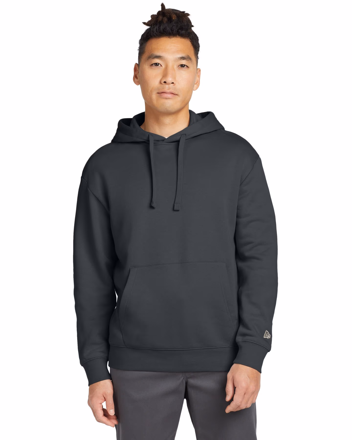 New Era Heritage Fleece Pullover Hoodie - Graphite front
