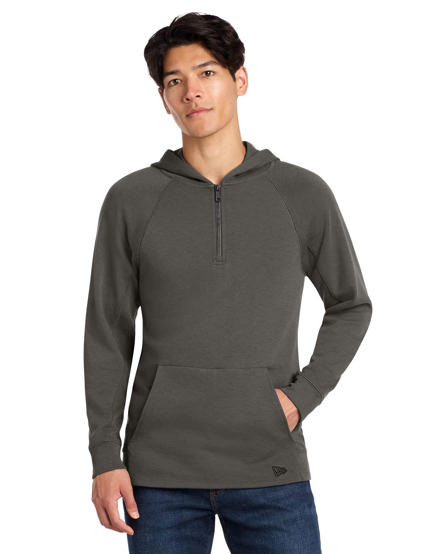 New Era STS 1/4-Zip Hoodie - Graphite front
