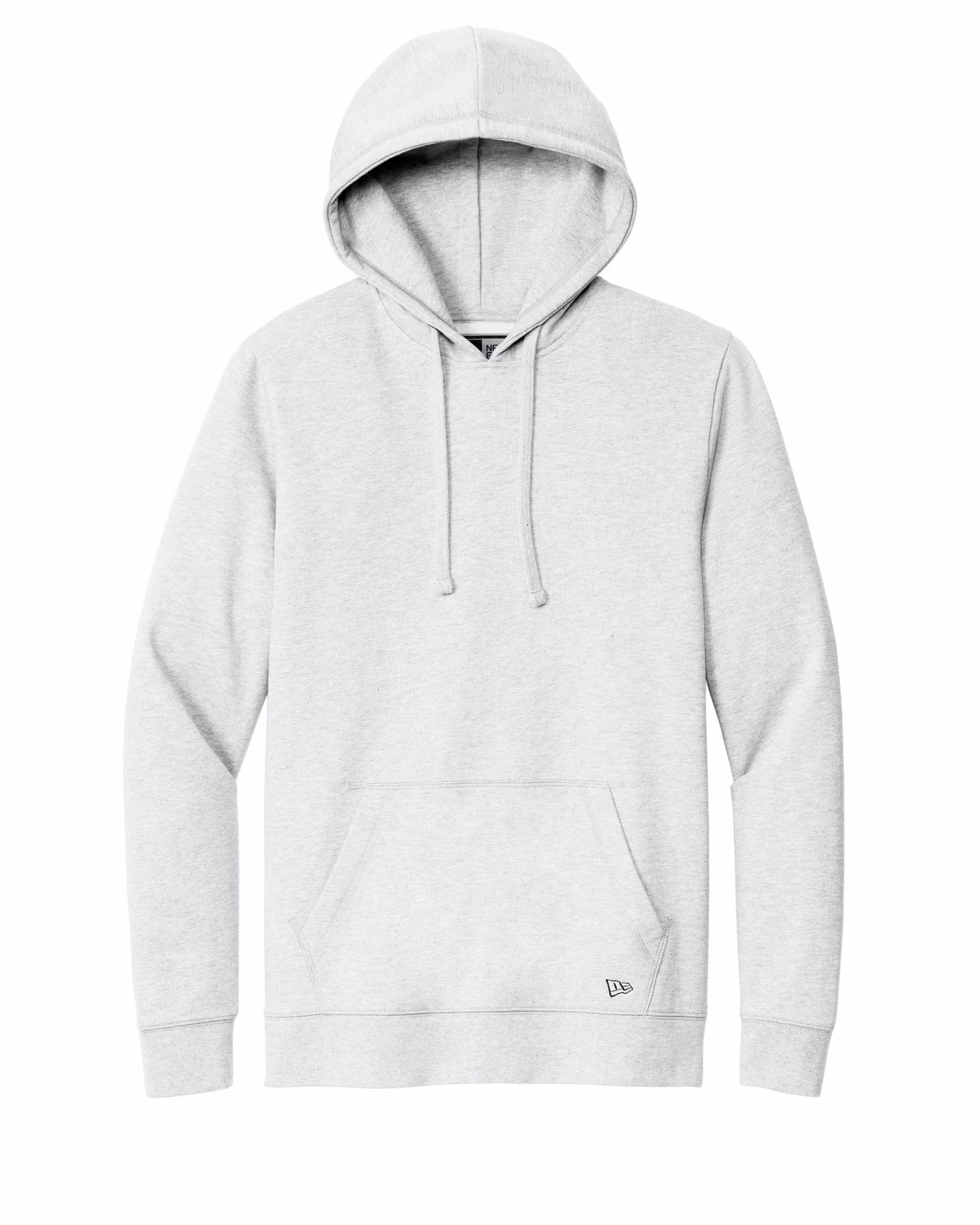 Custom New Era Comeback Fleece Pullover Hoodie - Ash flat front