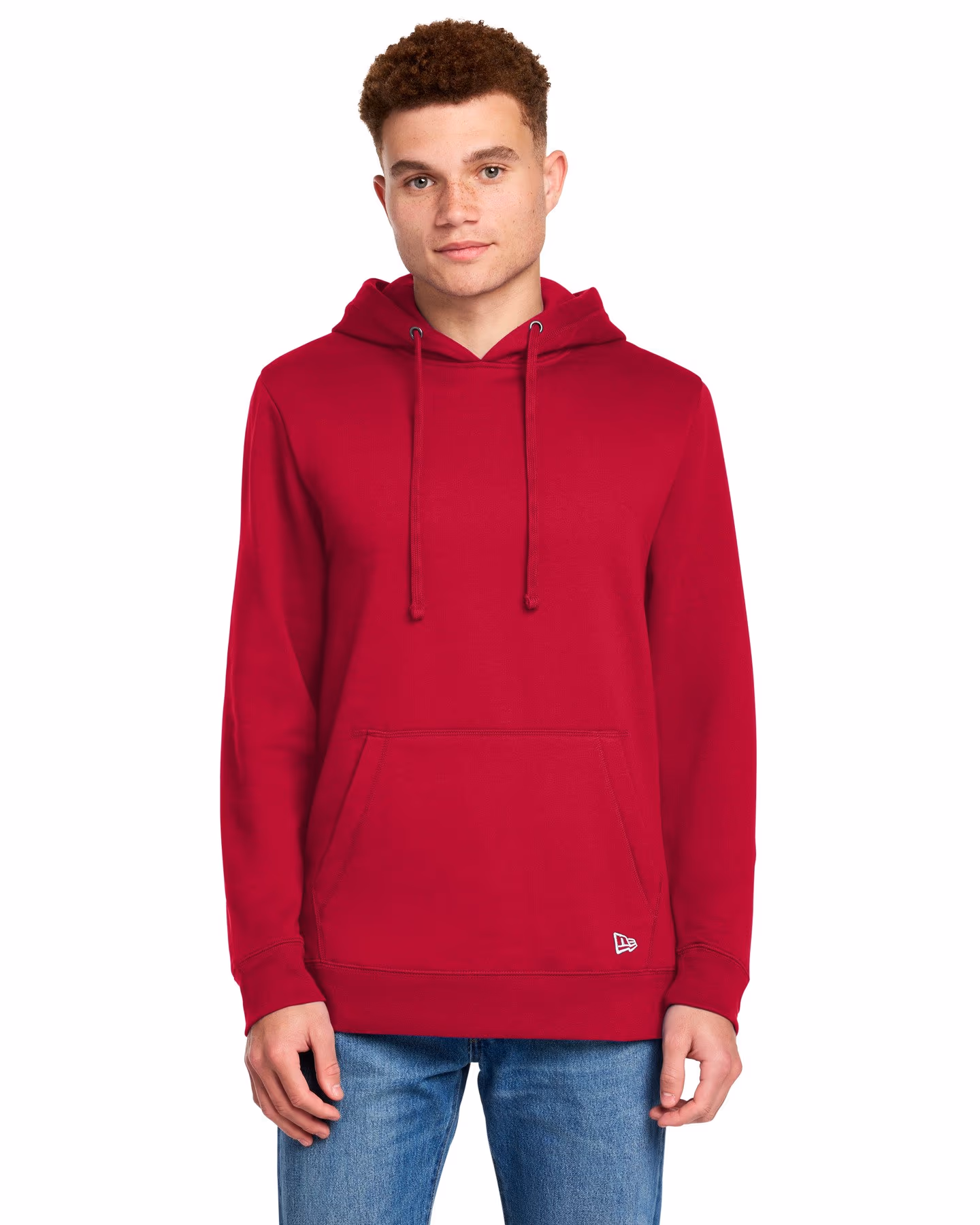 New Era Comeback Fleece Pullover Hoodie - Scarlet front