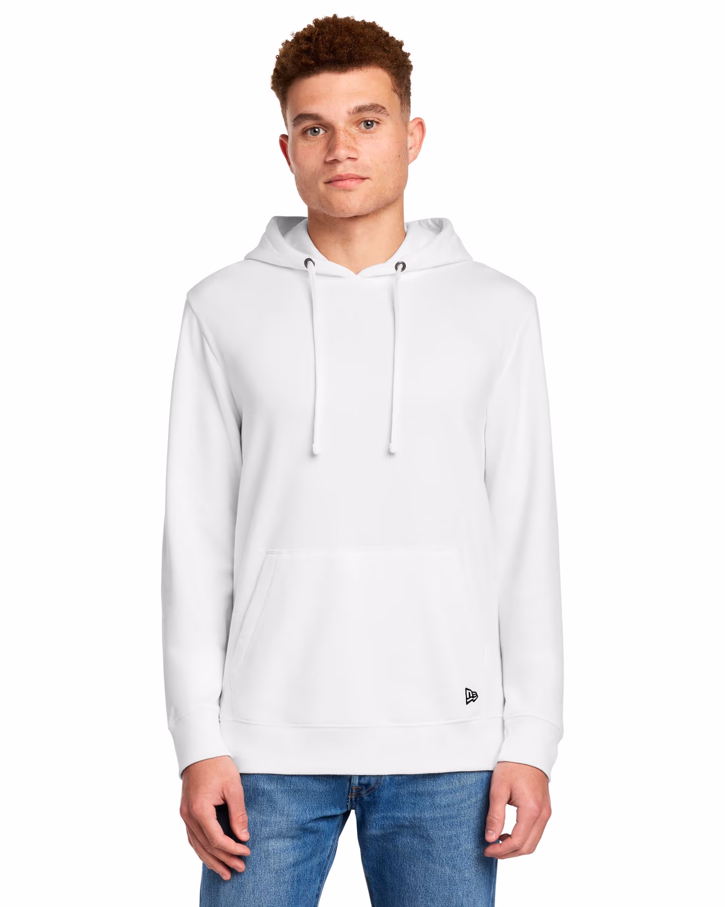 New Era Comeback Fleece Pullover Hoodie - White front