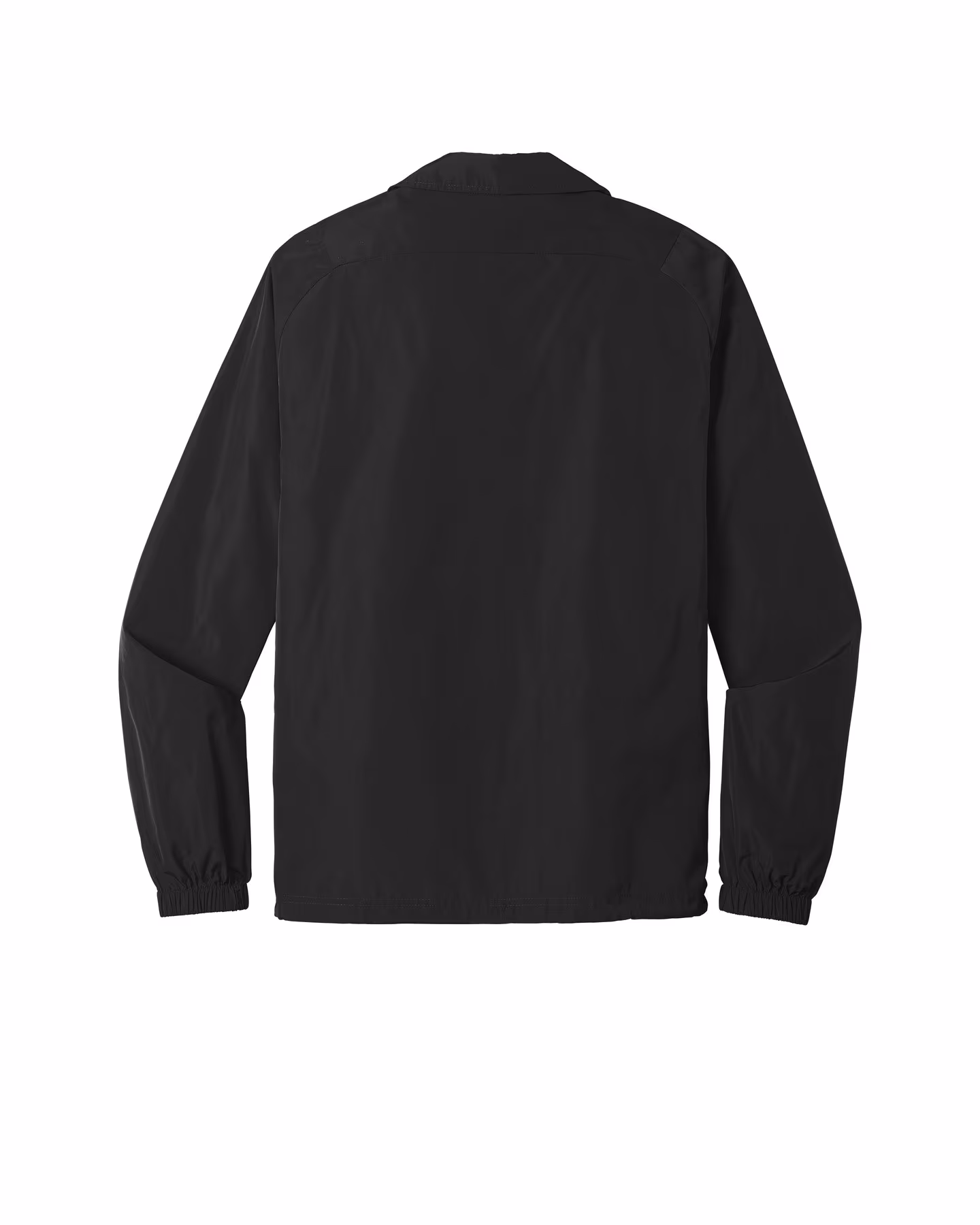 Custom New Era Coaches Jacket - Black flat back