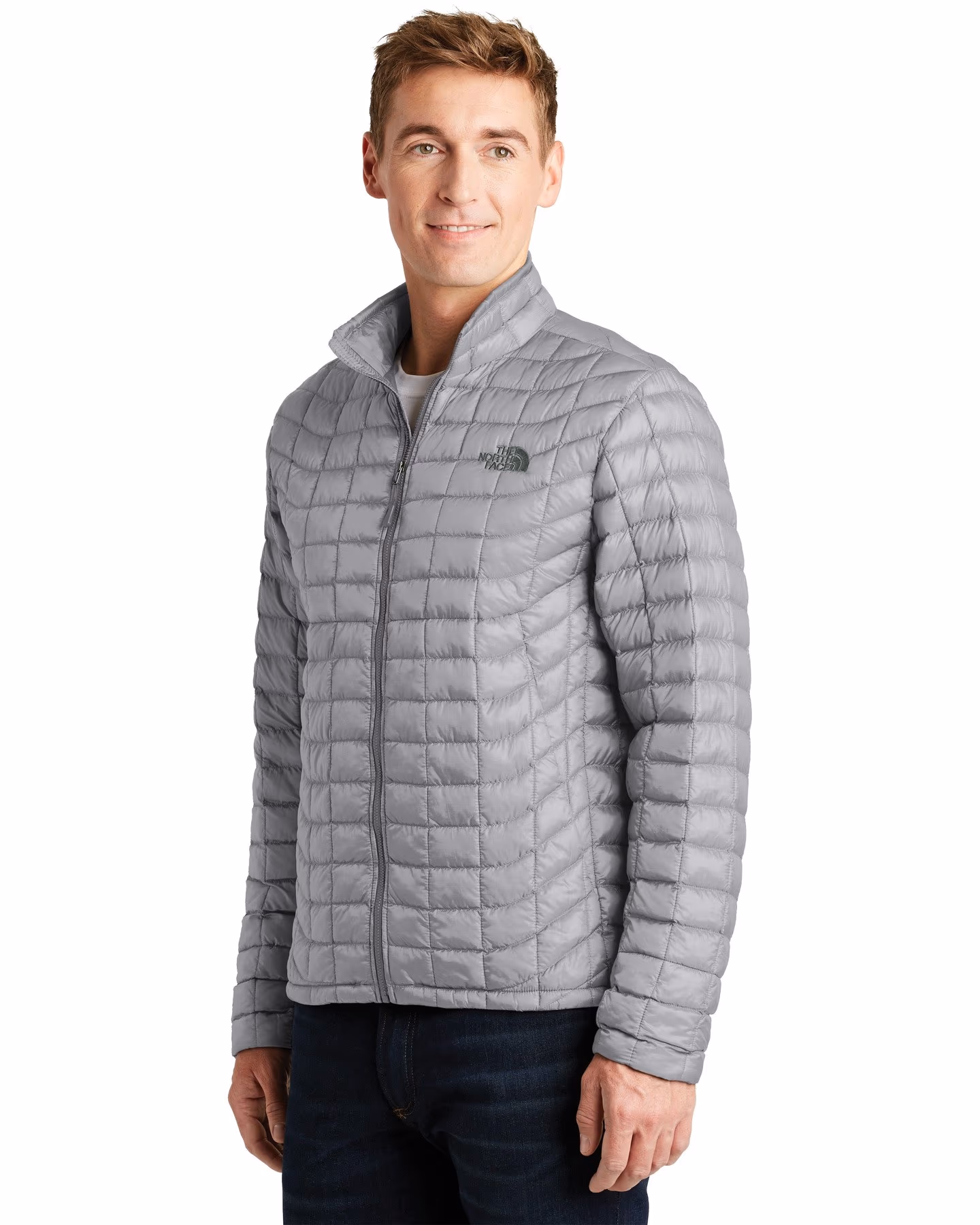 Custom The North Face ThermoBall Trekker Jacket - Mid Grey 3q