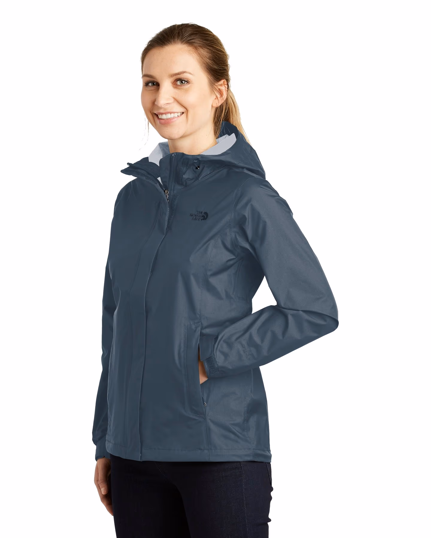 Custom The North Face Women's DryVent Rain Jacket - Shady Blue 3q