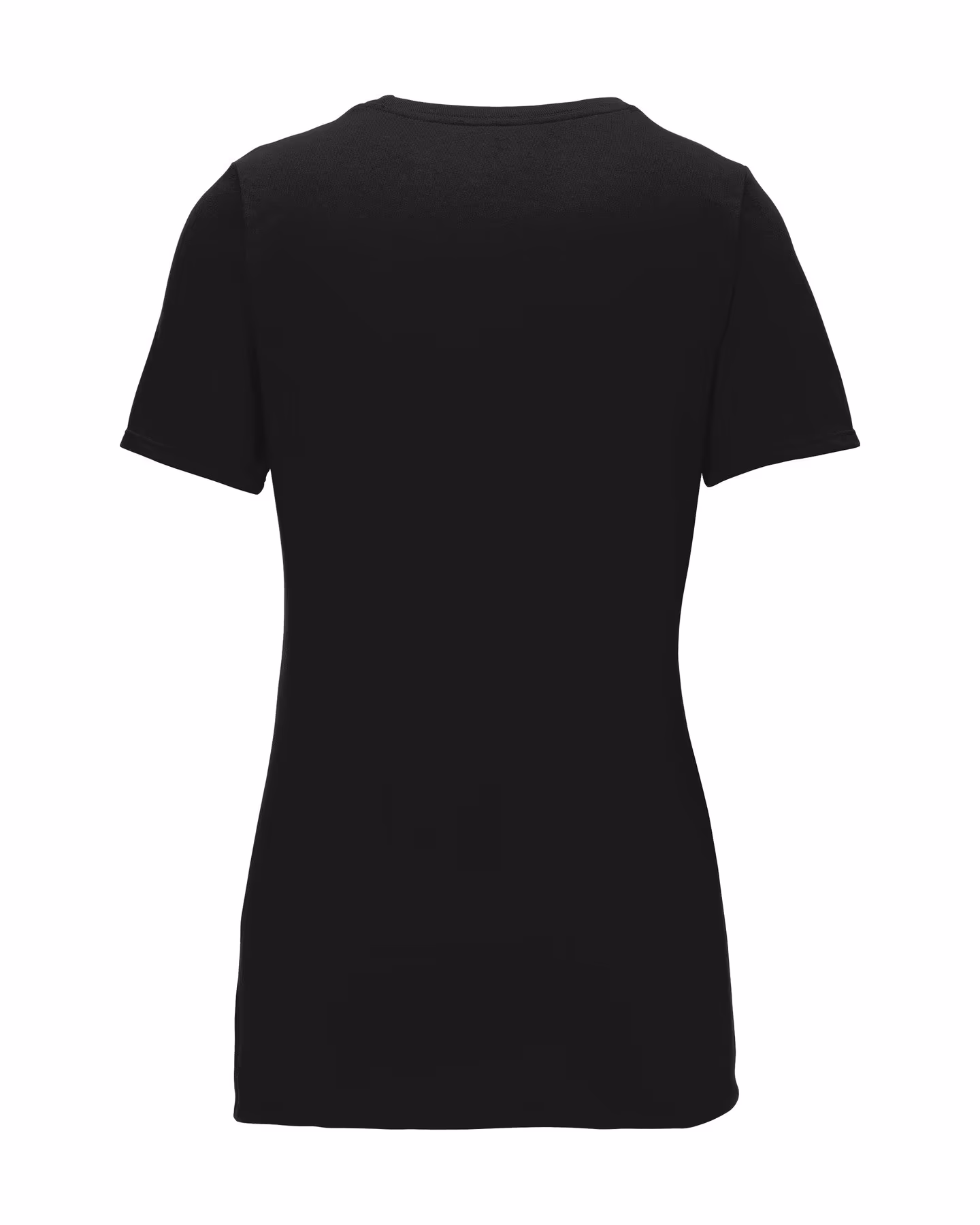Custom Nike Women's Dri-FIT Cotton/Poly Scoop Neck Tee - Black back