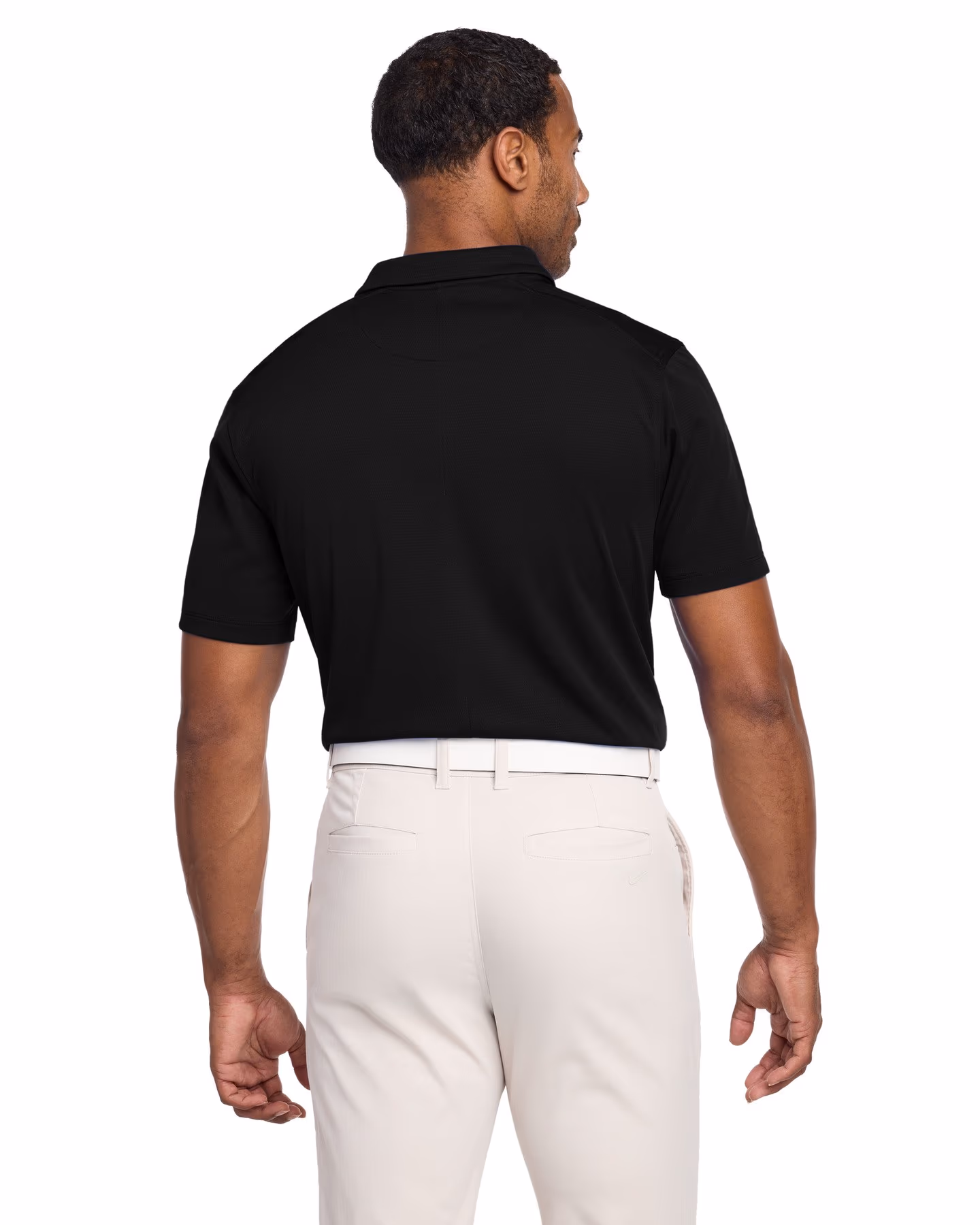Custom Nike Dry Essential Solid Polo - Black back