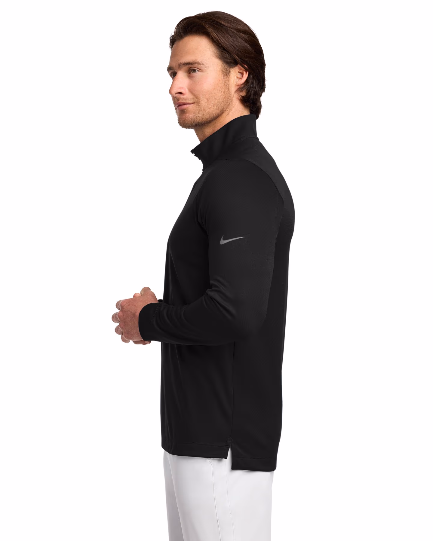 Custom Nike Dry 1/2-Zip Cover-Up - Black side