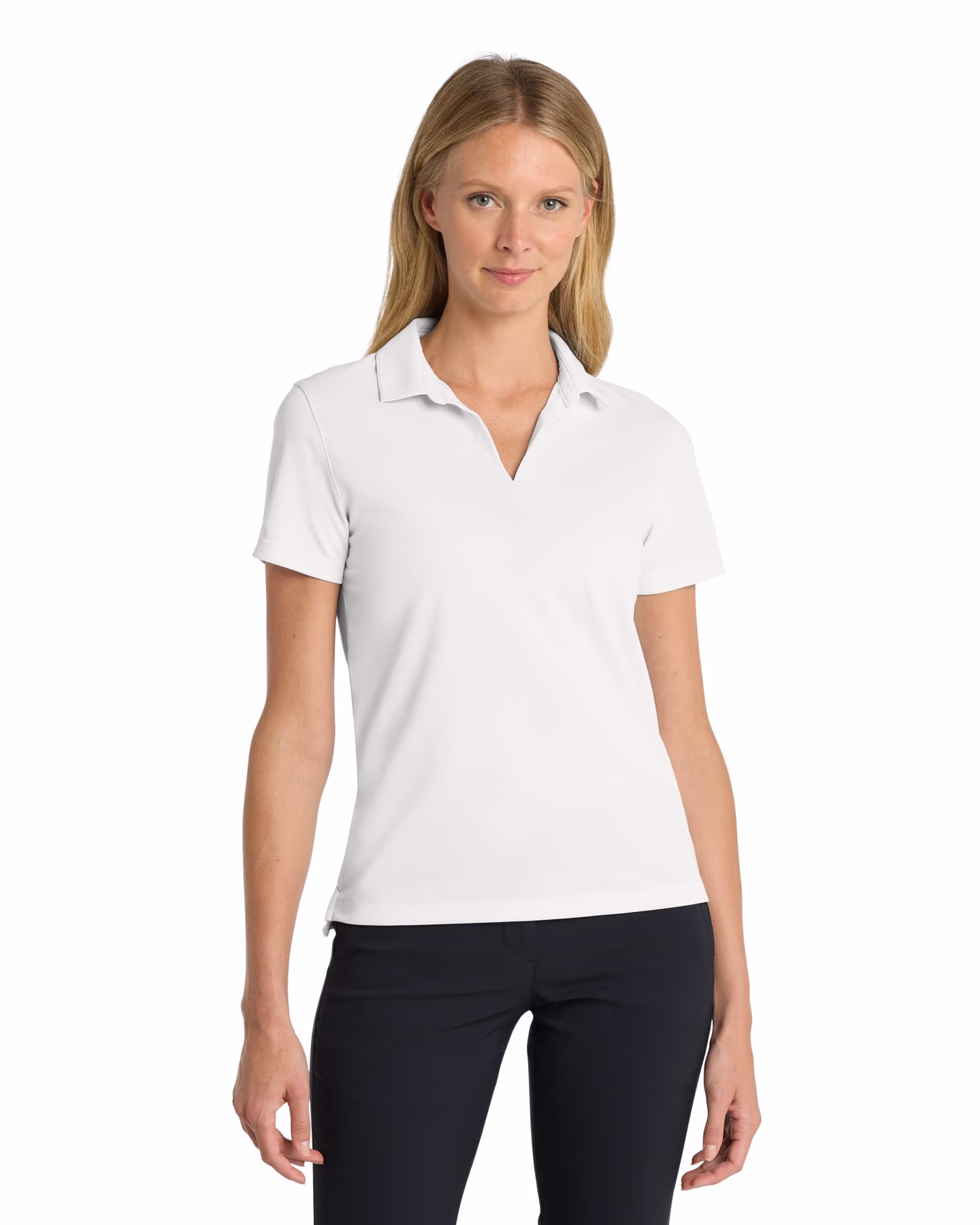 Nike Women's Dri-FIT Micro Pique 2.0 Polo - White front