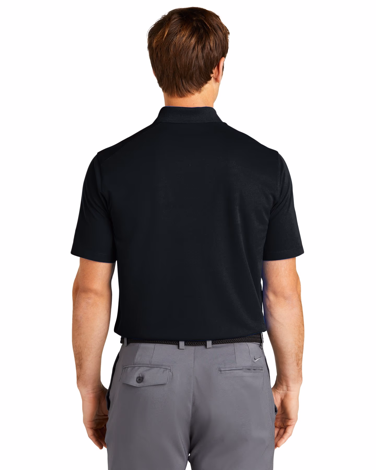 Custom Nike Dri-FIT Micro Pique 2.0 Pocket Polo - Black back