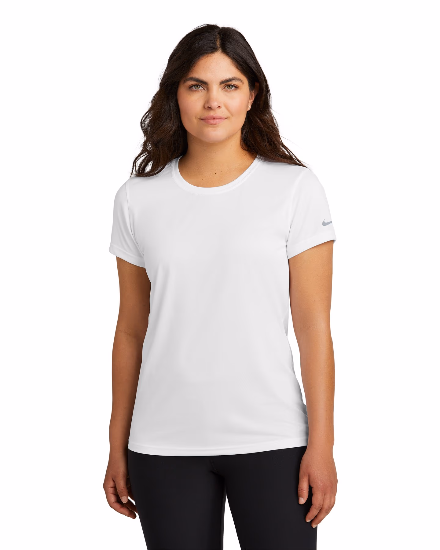 Nike Women's Swoosh Sleeve rLegend Tee - White front