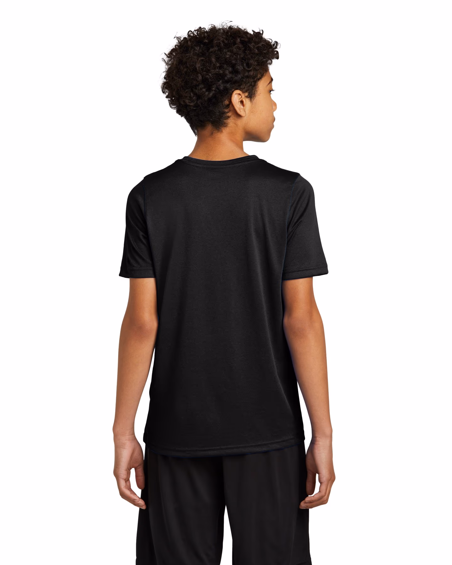 Custom Nike Youth Swoosh Sleeve rLegend Tee - Black back