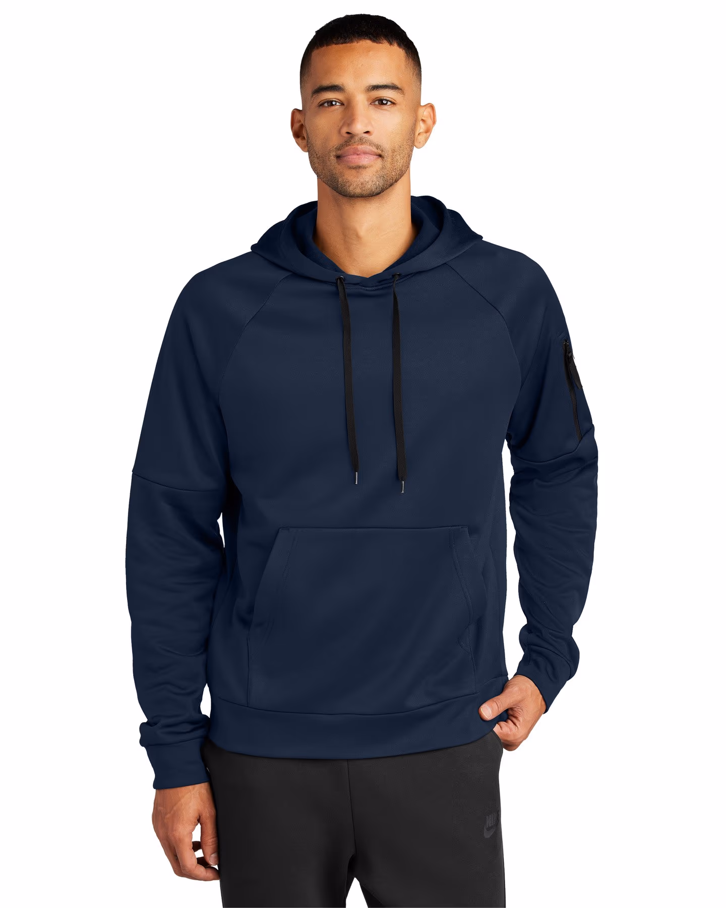 Nike Therma-FIT Pocket Pullover Fleece Hoodie - Navy front