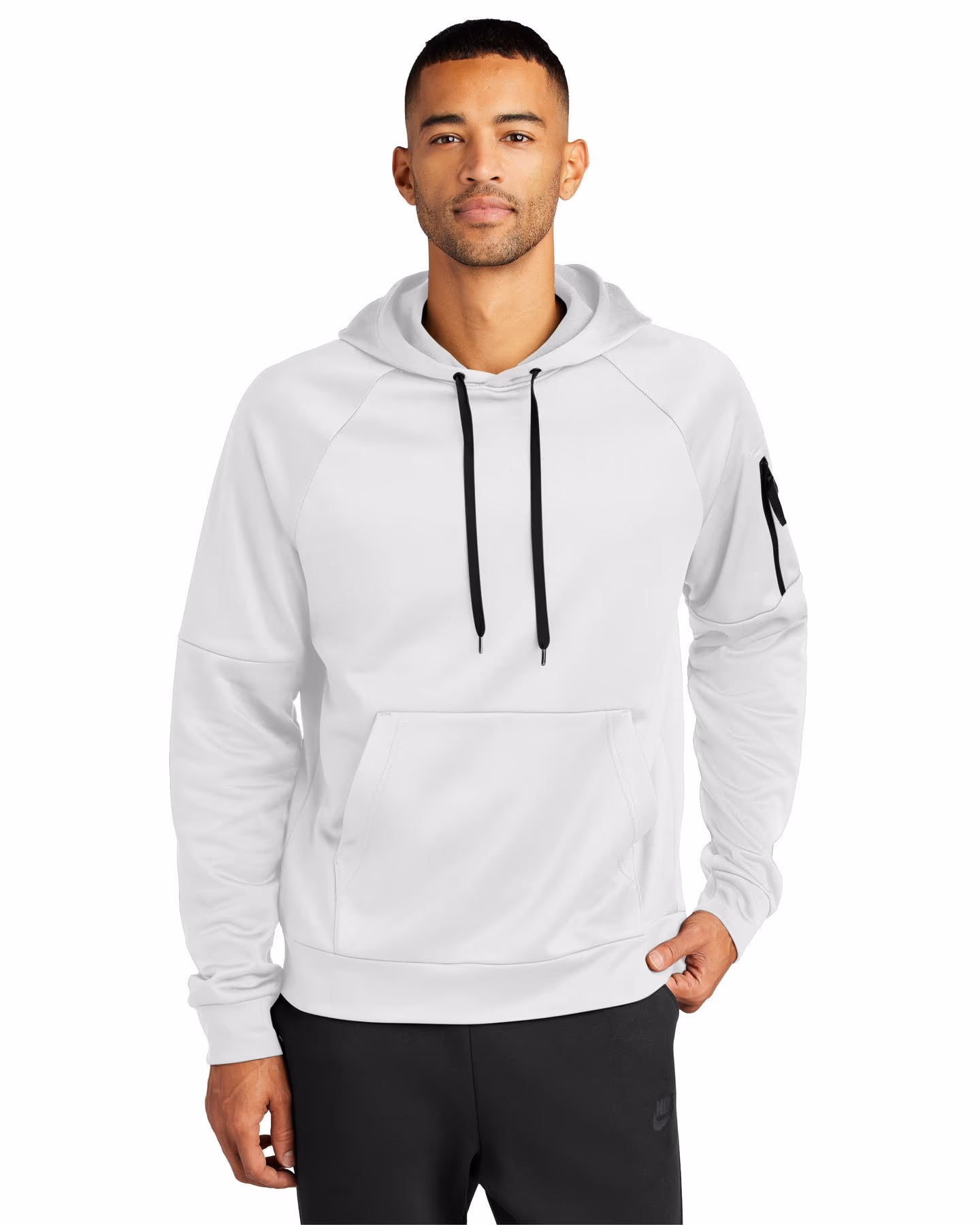 Nike Therma-FIT Pocket Pullover Fleece Hoodie - White front
