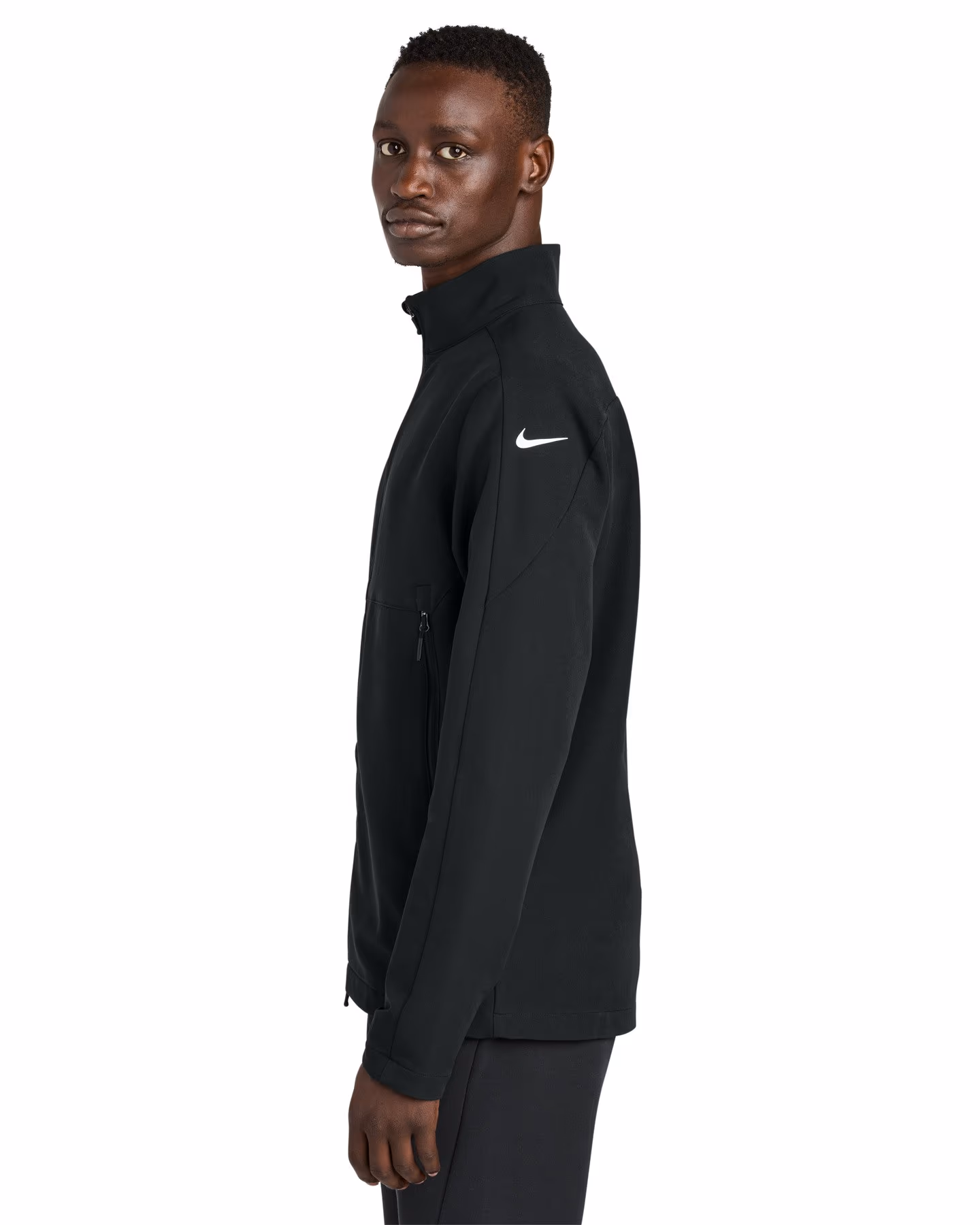 Custom Nike Full-Zip Soft Shell Jacket - Black side