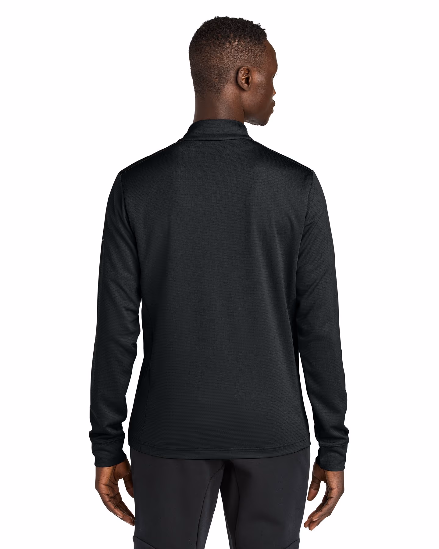 Custom Nike Essential 1/2-Zip Cover-Up - Black back