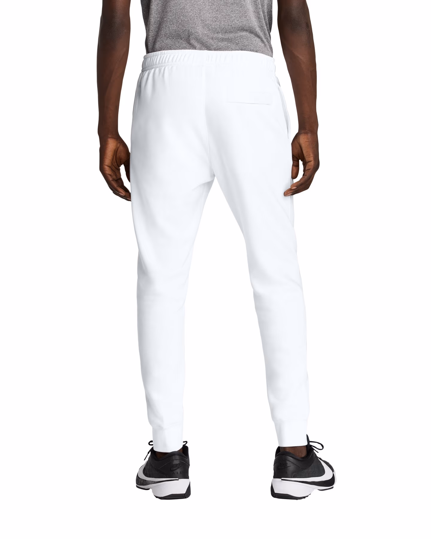 Custom Nike Club Fleece Jogger - White back