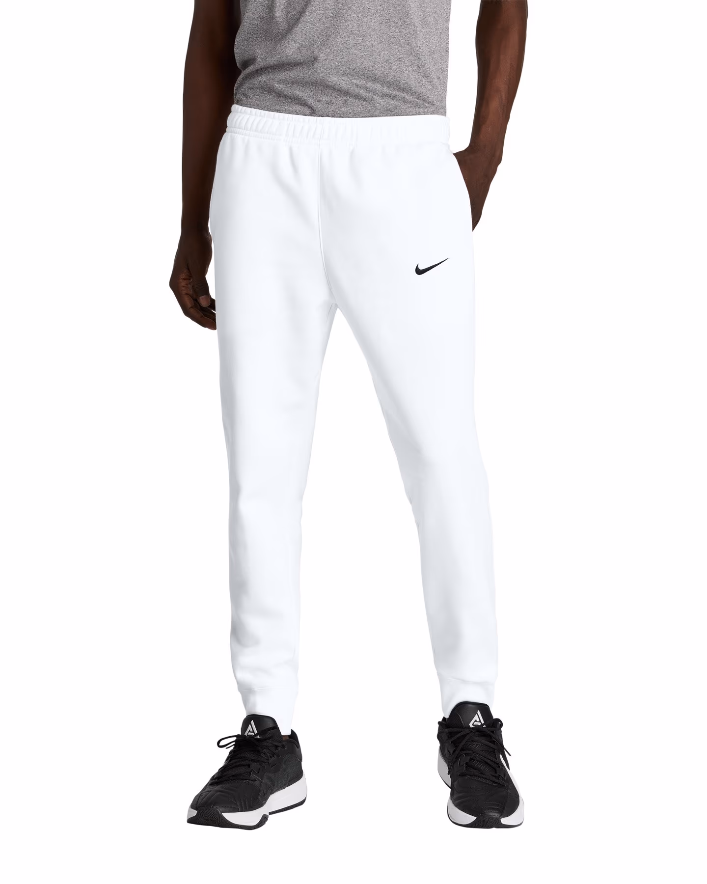 Custom Nike Club Fleece Jogger - White front