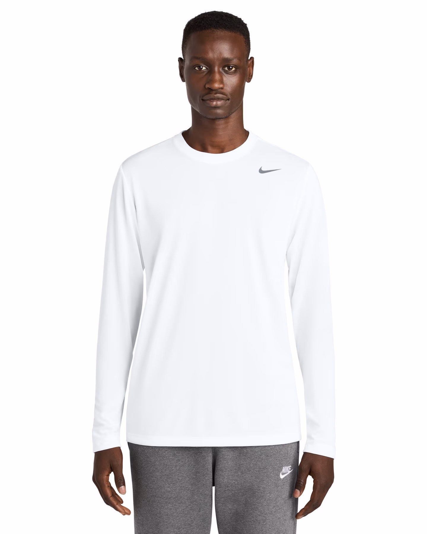 Custom Nike Team rLegend Long Sleeve Tee - White front
