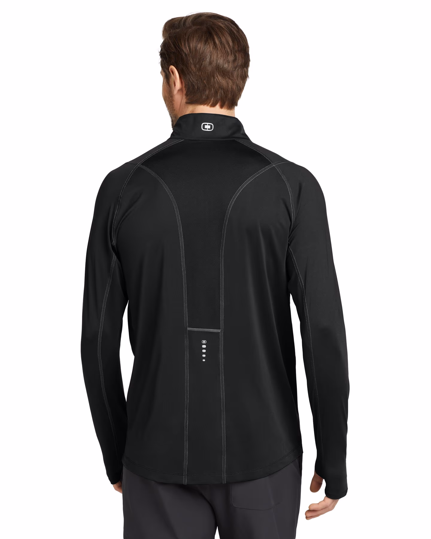Custom OGIO Nexus 1/4-Zip Pullover - Blacktop back