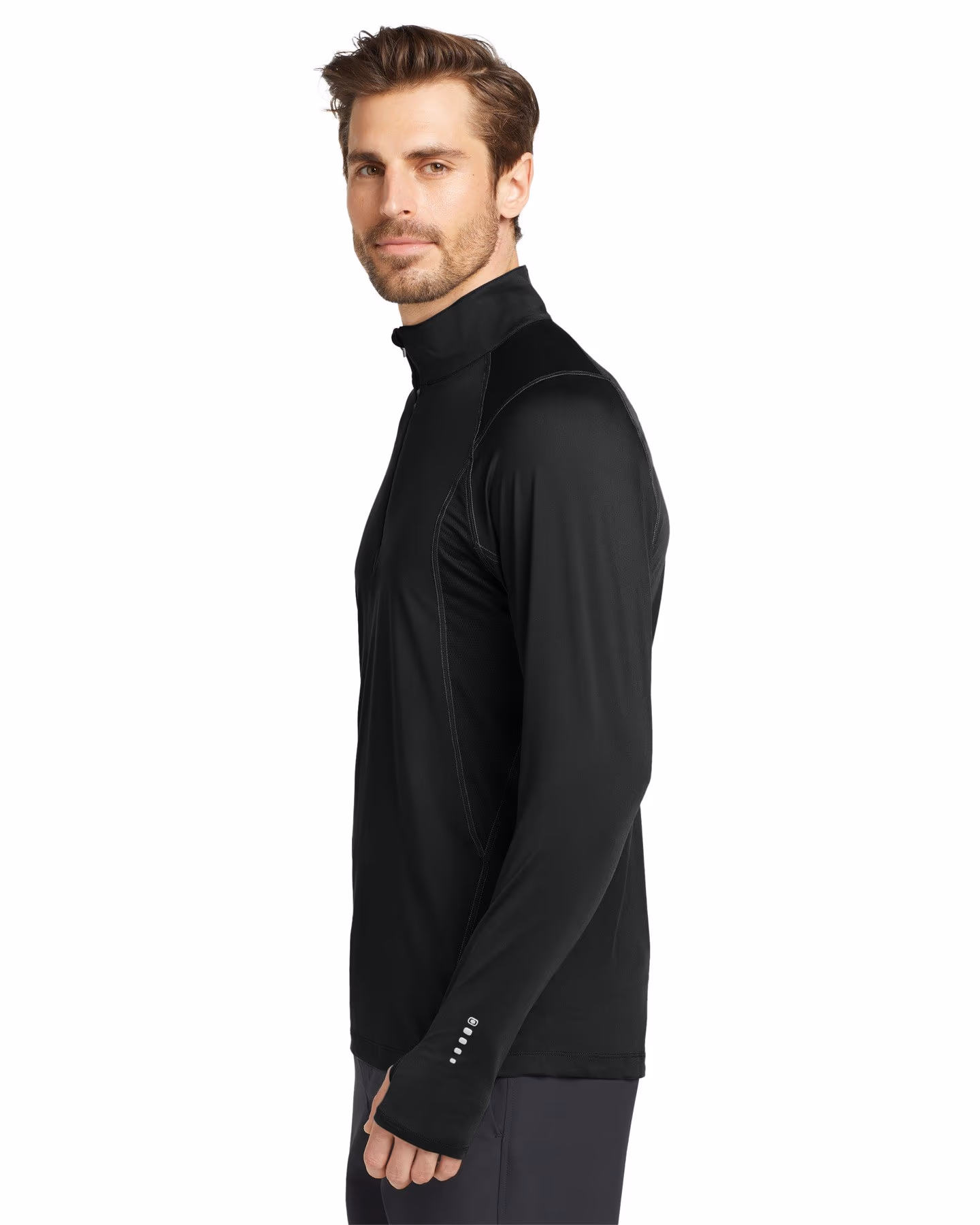 Custom OGIO Nexus 1/4-Zip Pullover - Blacktop side