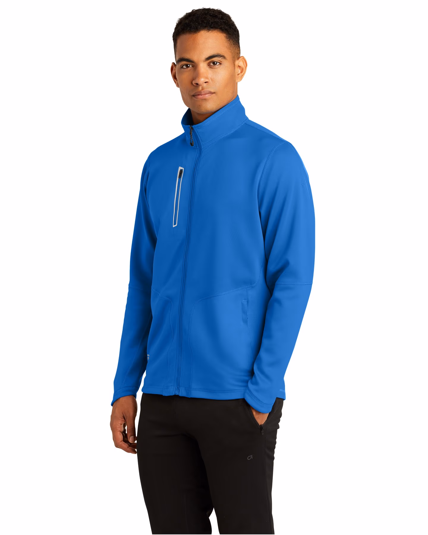 Custom OGIO Fulcrum Full-Zip - Electric Blue 3q