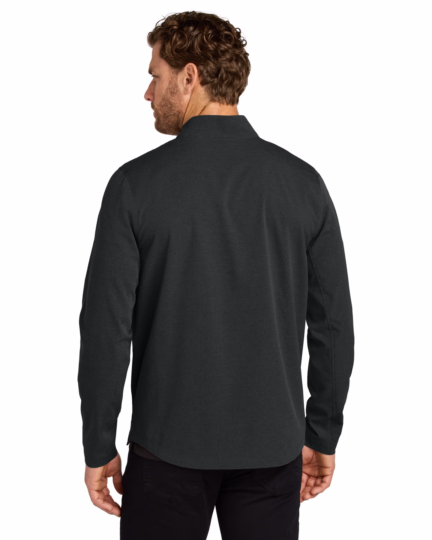 Custom OGIO Aspect 1/2-Zip Pullover - Blacktop back