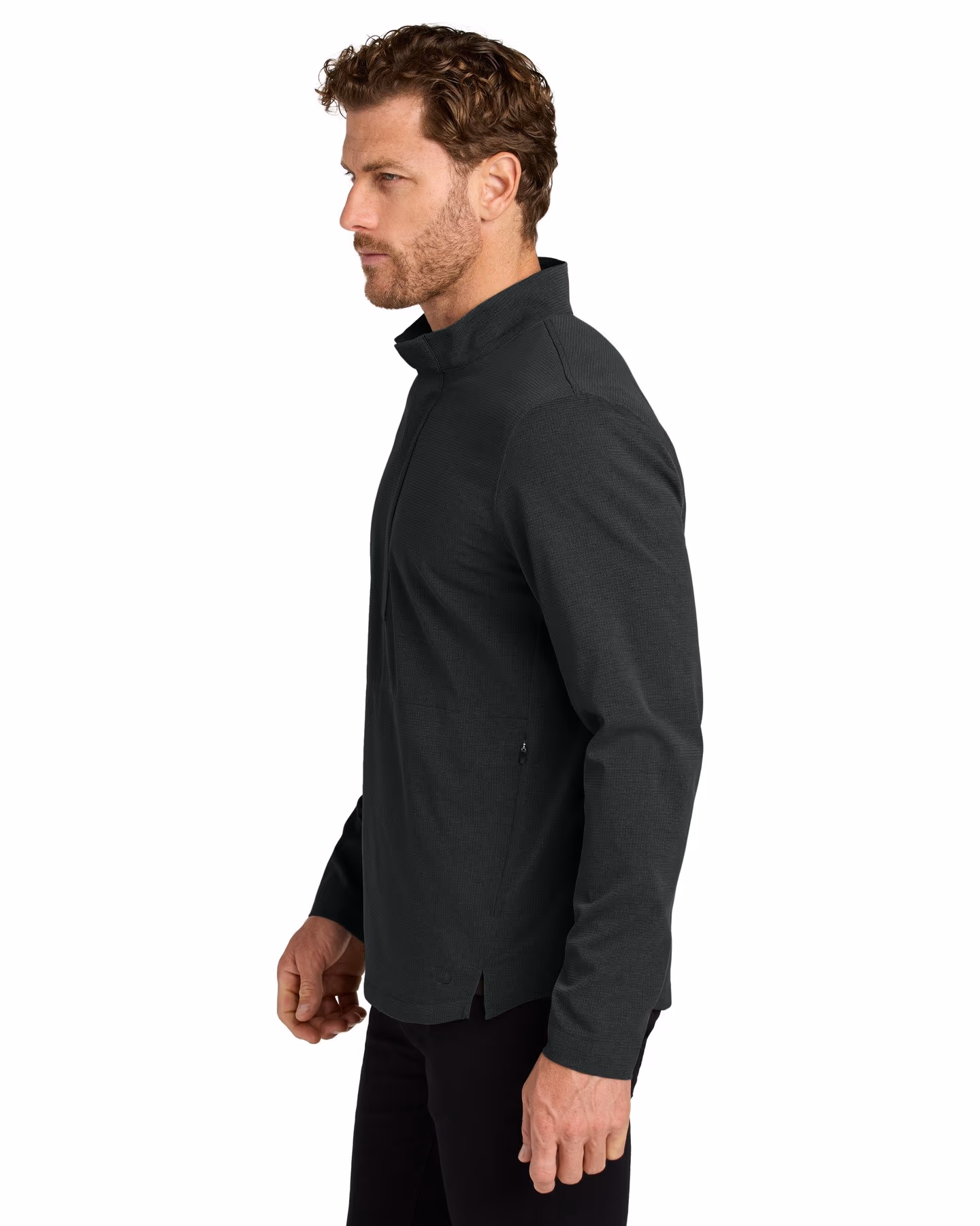 Custom OGIO Aspect 1/2-Zip Pullover - Blacktop side