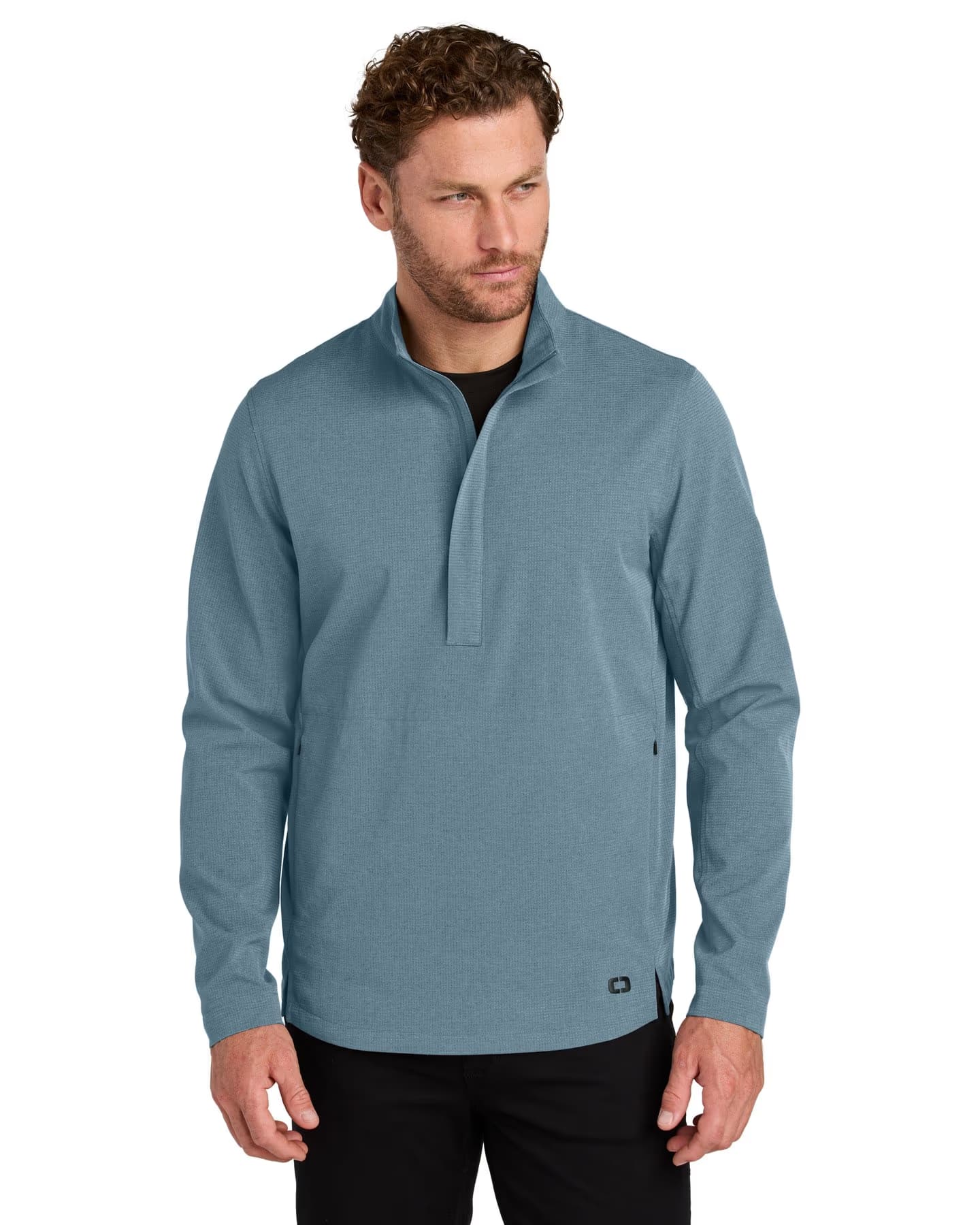 OGIO Aspect 1/2-Zip Pullover - Blue Mist front