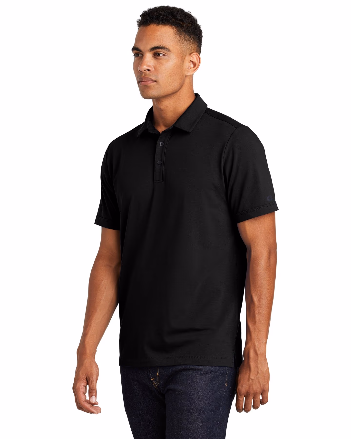 Custom OGIO Limit Polo - Blacktop 3q