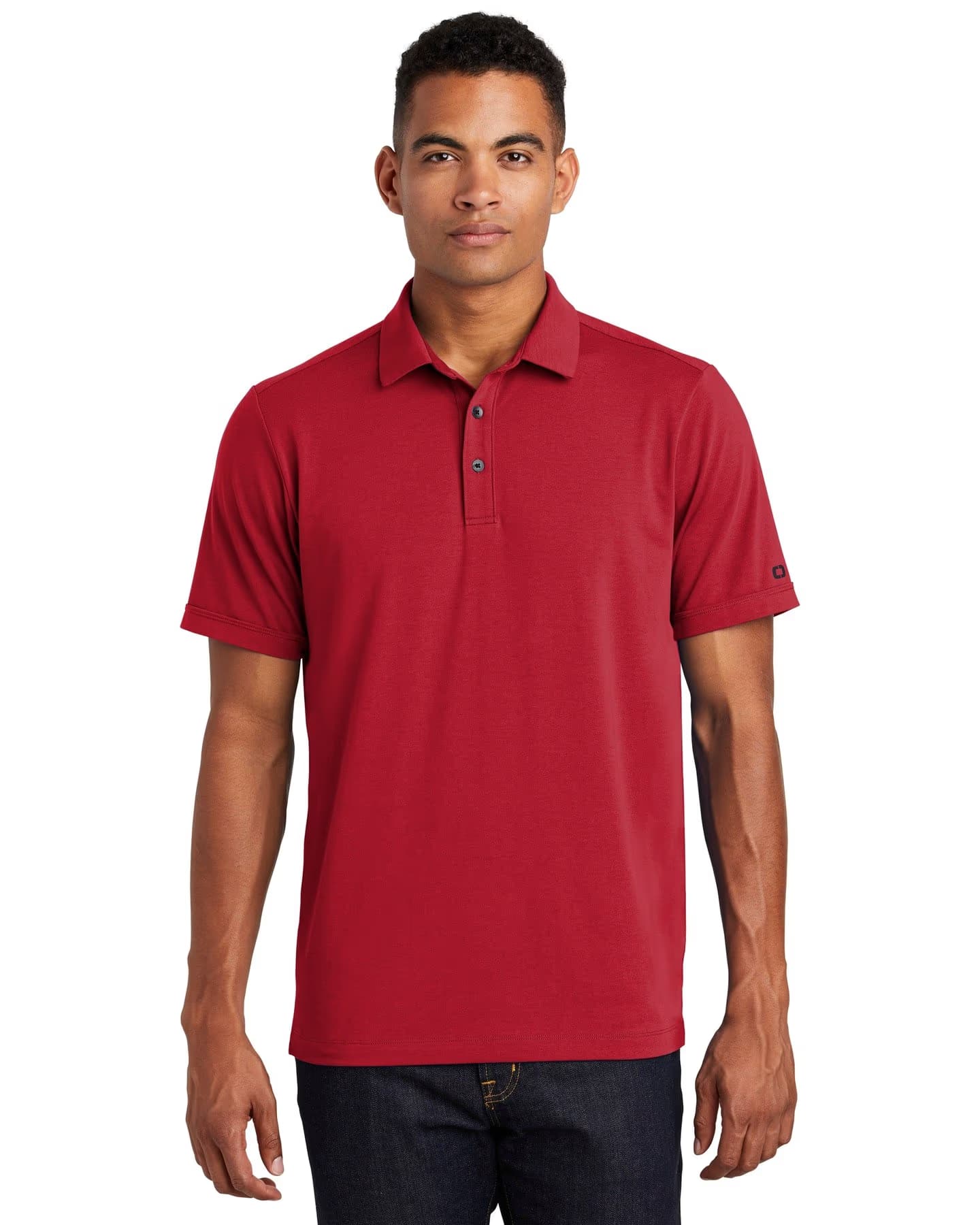 OGIO Limit Polo - Signal Red front