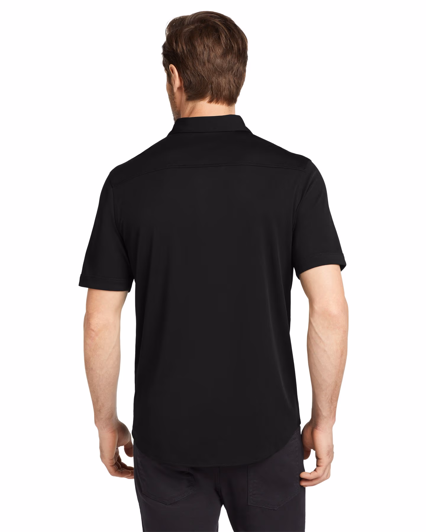 Custom OGIO Gravitate Full-Button Polo - Blacktop back