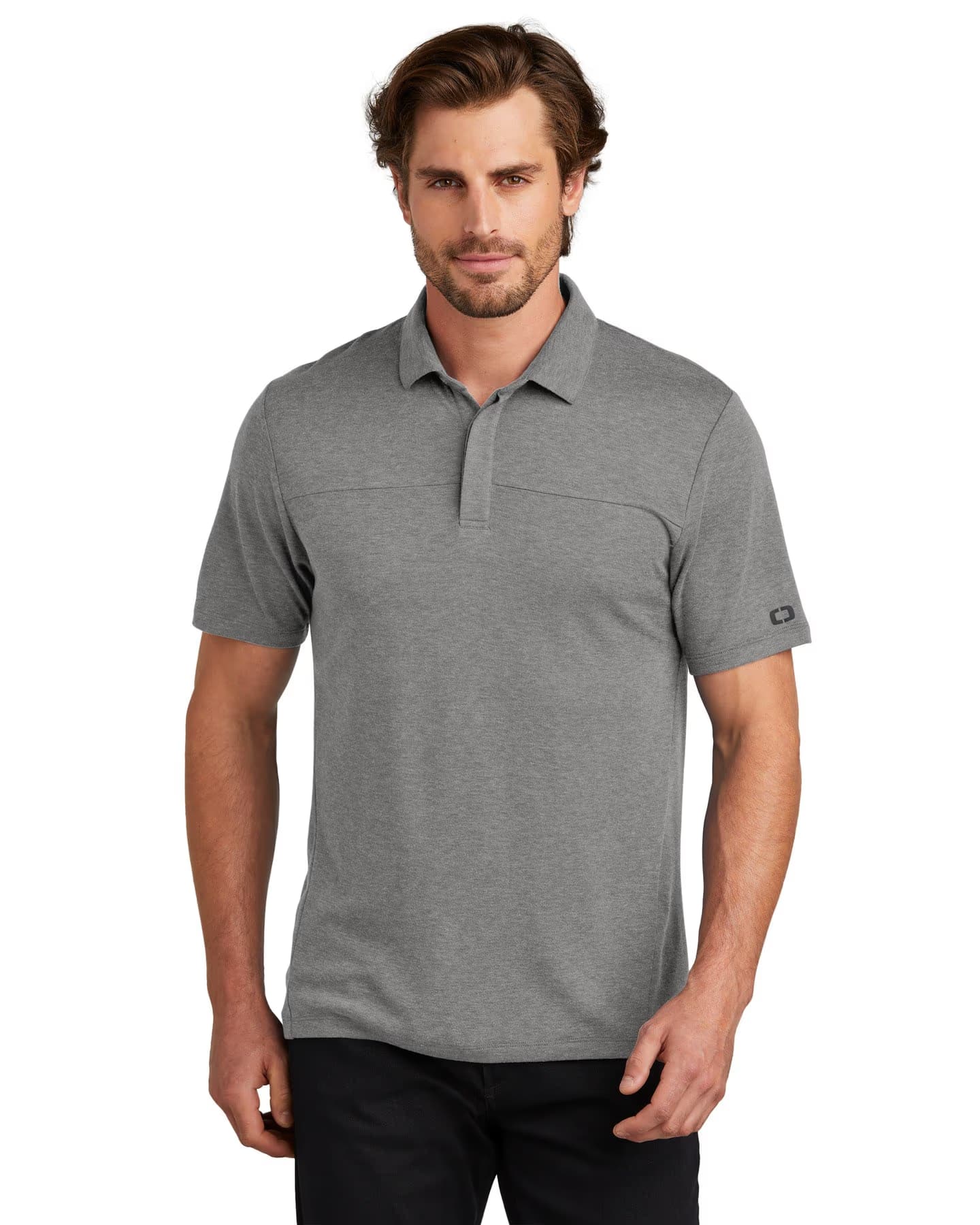 OGIO Command Polo - Gear Grey front