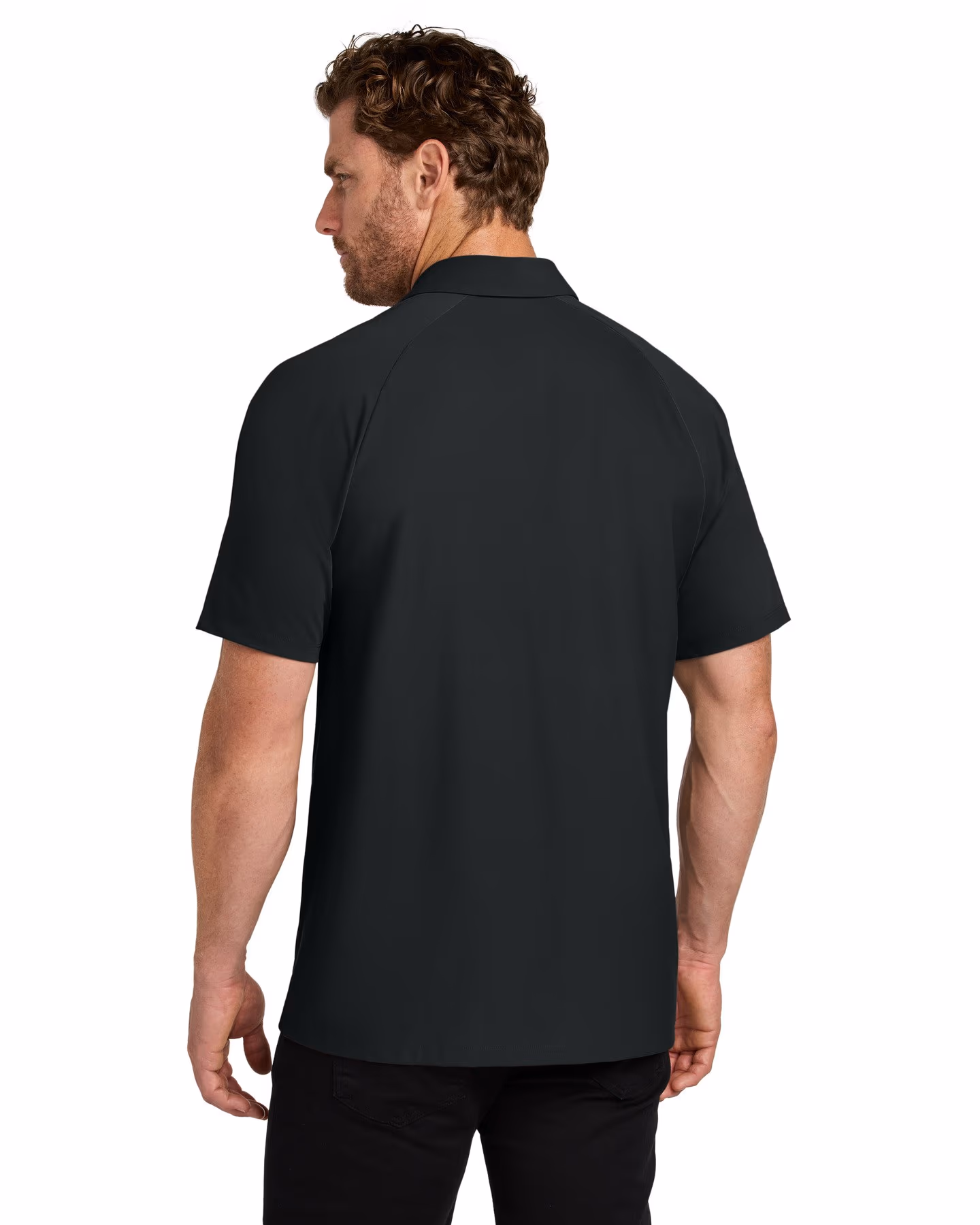 Custom OGIO Envision Polo - Blacktop back