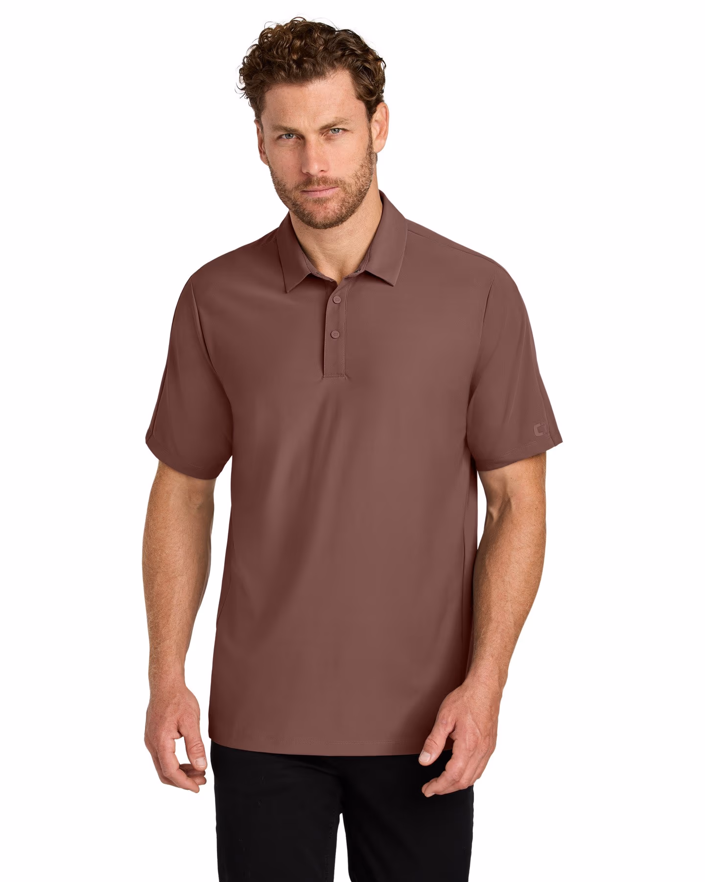 Custom OGIO Envision Polo - Deep Rose front