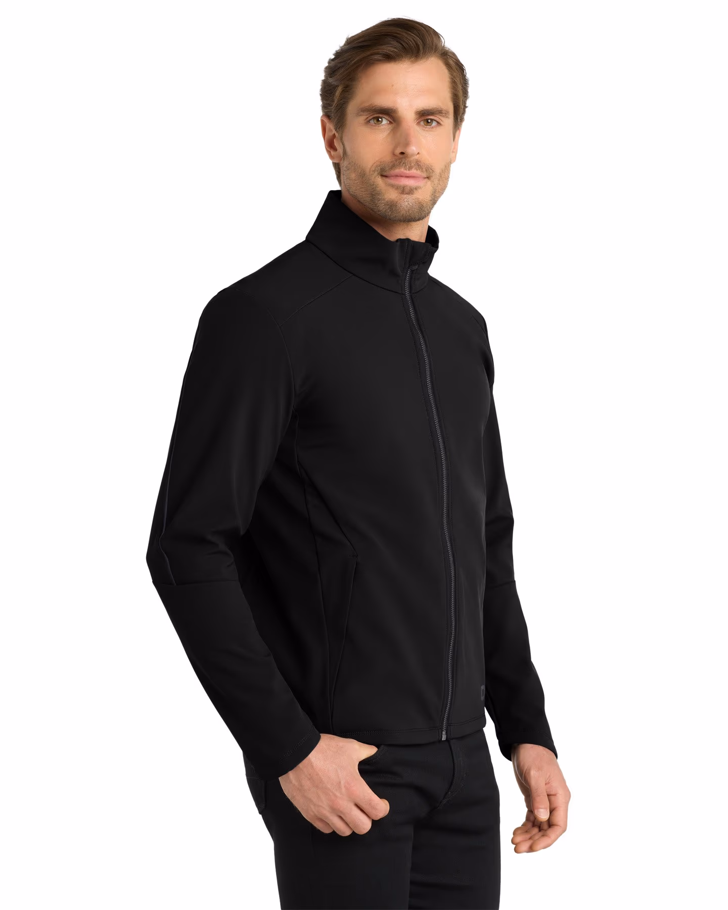 Custom OGIO Commuter Full-Zip Soft Shell - Blacktop side