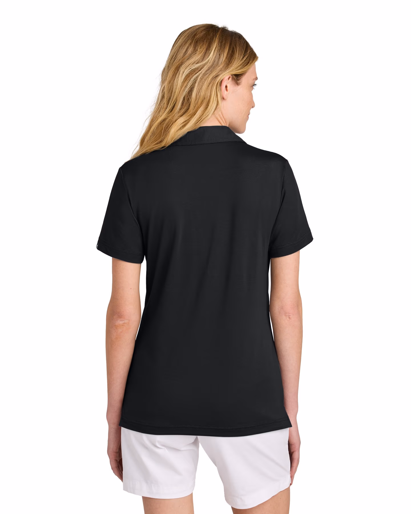 Custom TravisMathew Women’s Glenview Solid Polo - Black back