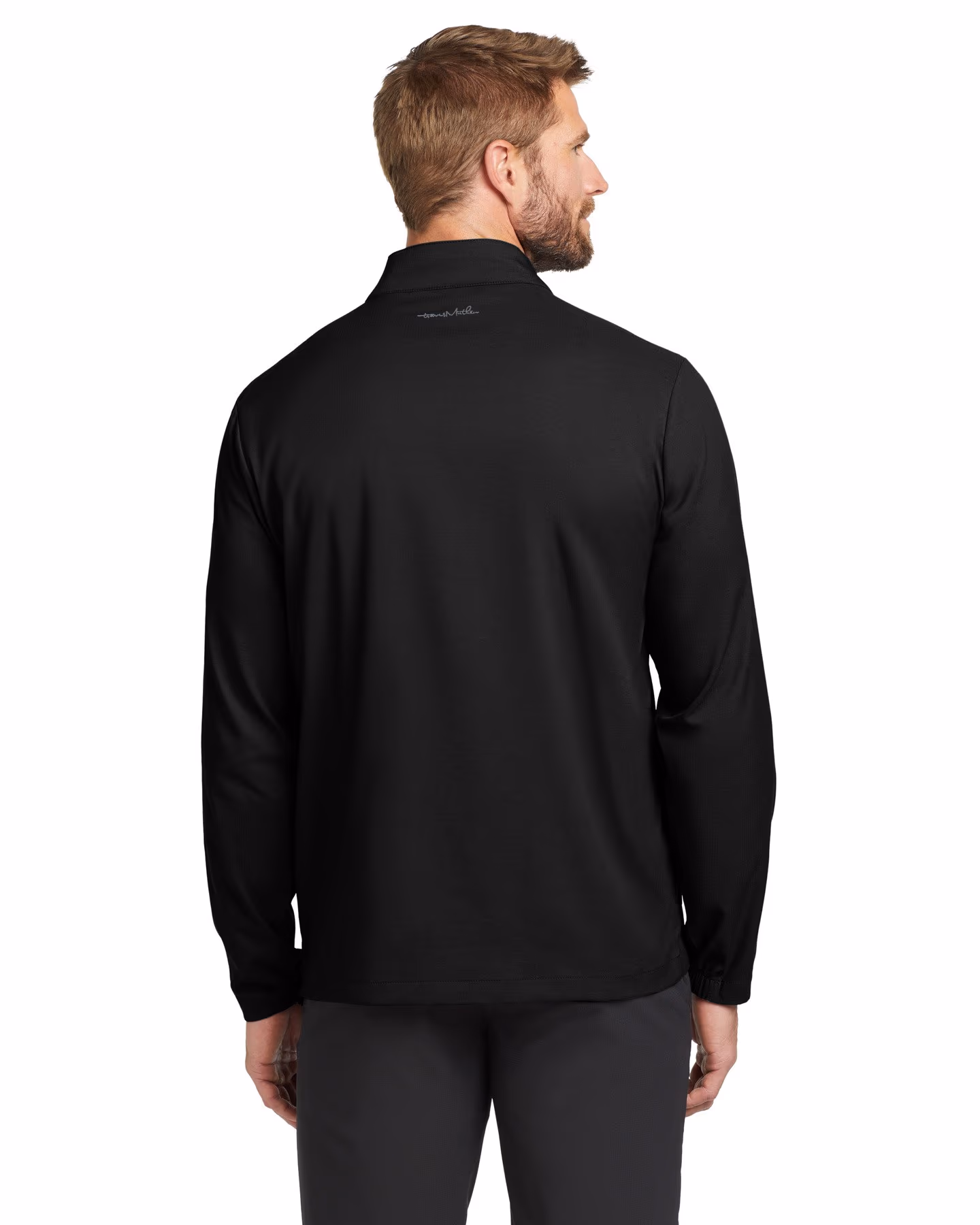 Custom TravisMathew Surfside Full-Zip Jacket - Black back
