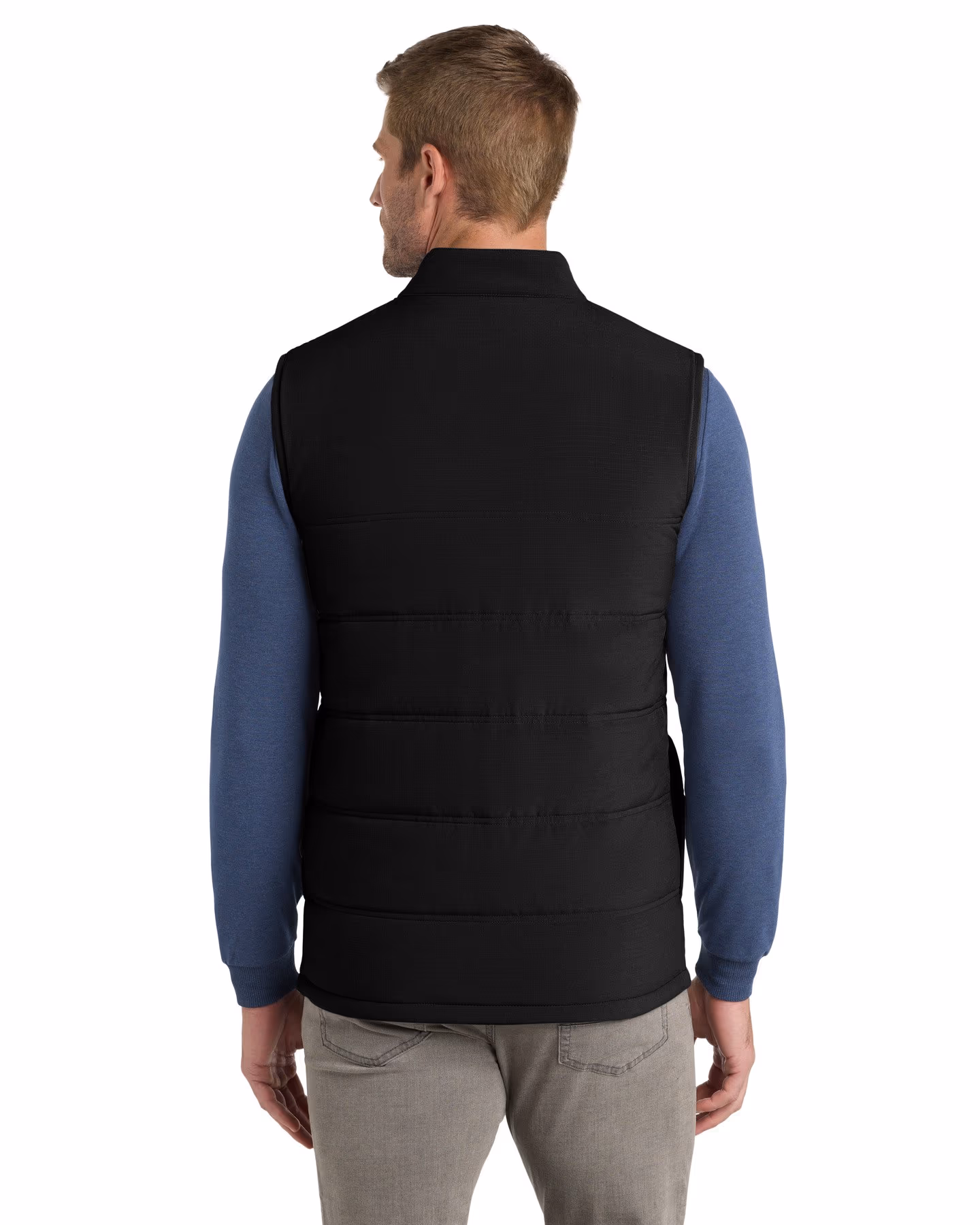 Custom TravisMathew Cold Bay Vest - Black back