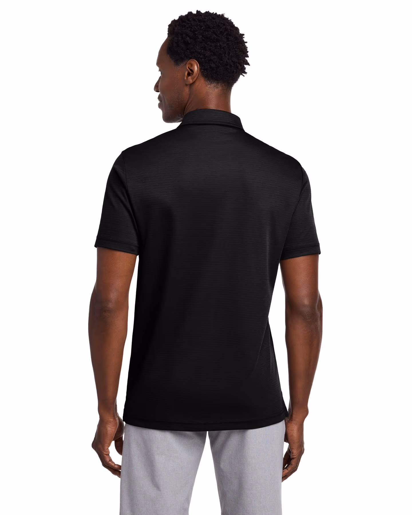 Custom TravisMathew Bayfront Solid Polo - Black back
