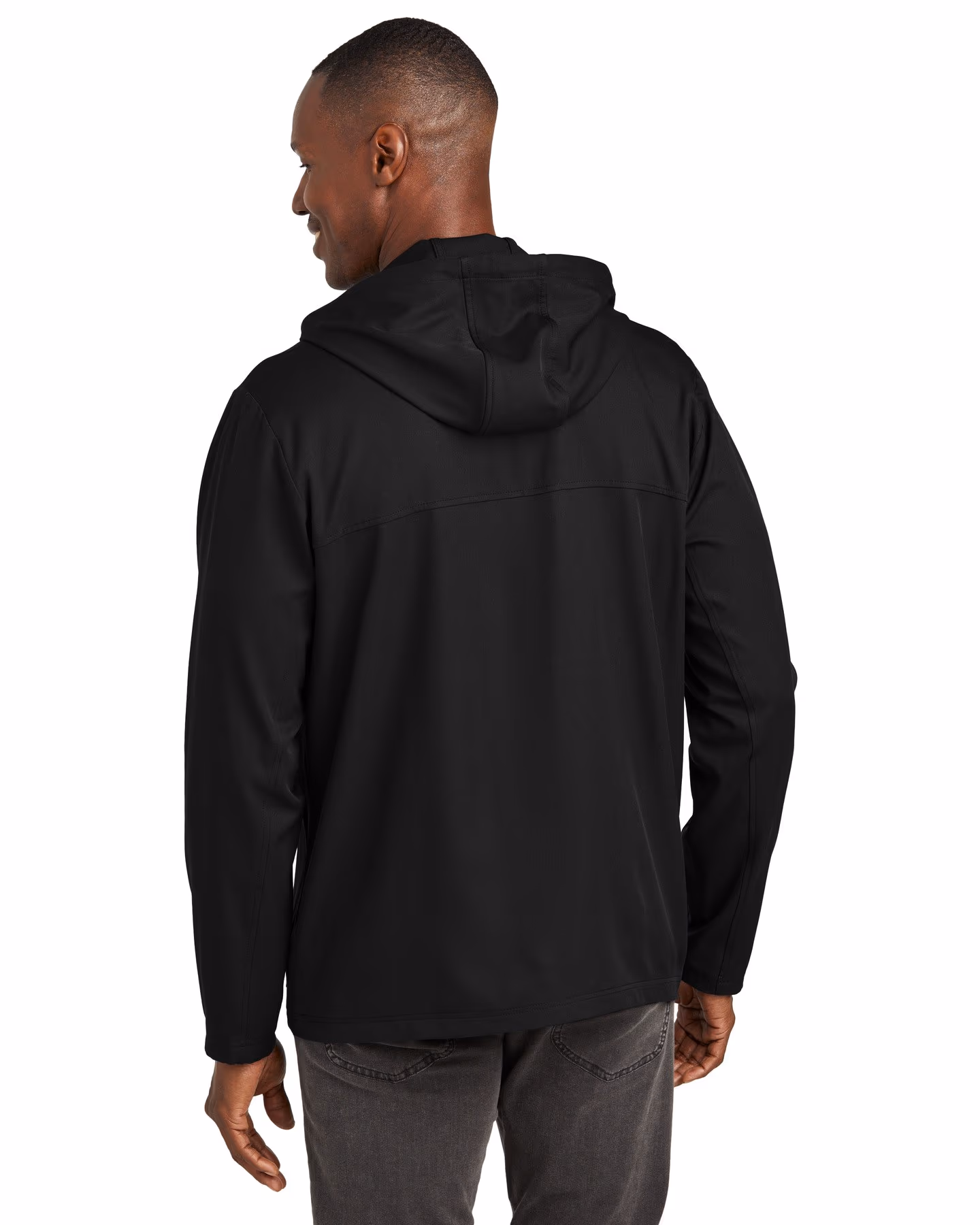 Custom TravisMathew Balboa Hooded Full-Zip Jacket - Black back