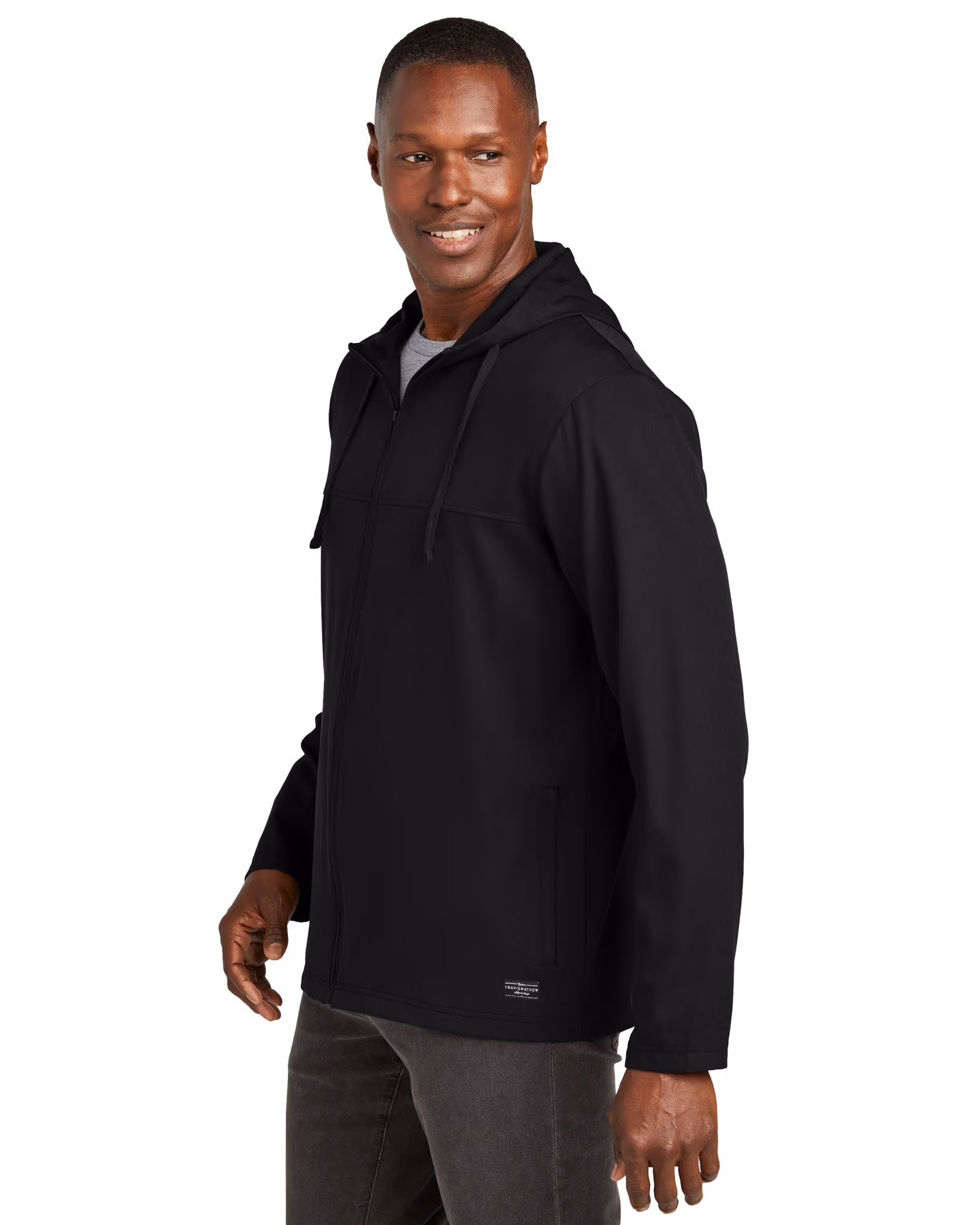 Custom TravisMathew Balboa Hooded Full-Zip Jacket - Black side
